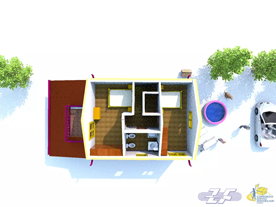 Immagine 4 di Rustico / casale in vendita  a Traversetolo