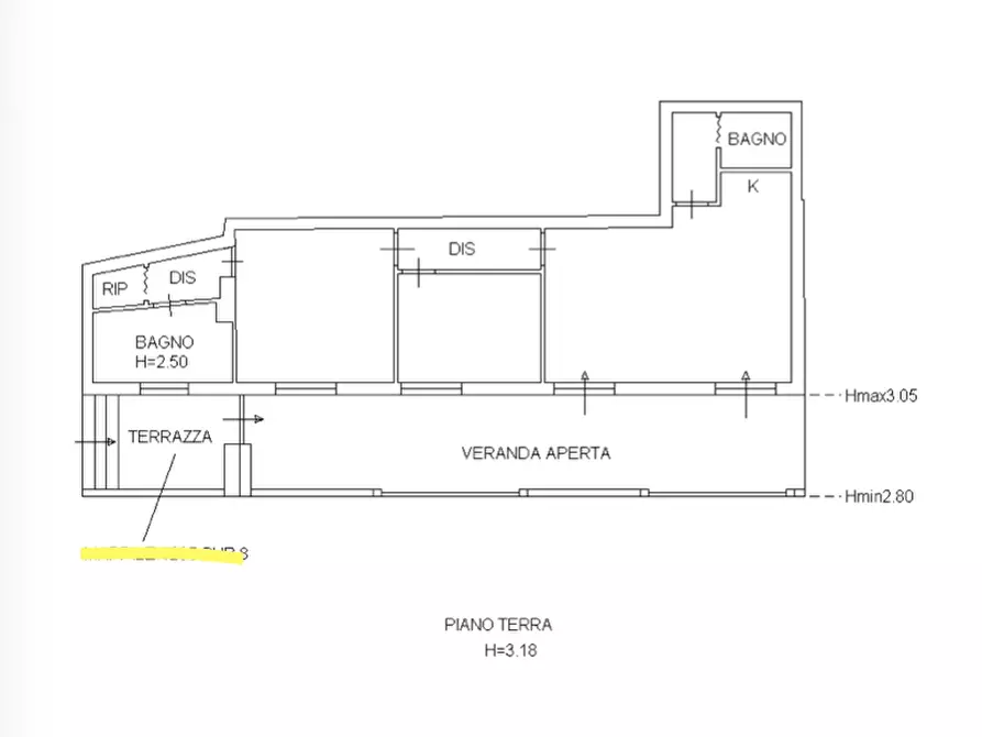 Immagine 16 di Trilocale in vendita  a Arcola