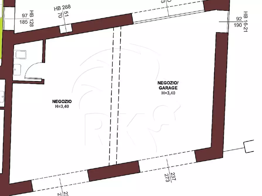 Immagine 3 di Locale commerciale in vendita  in via Castiglione a Bologna