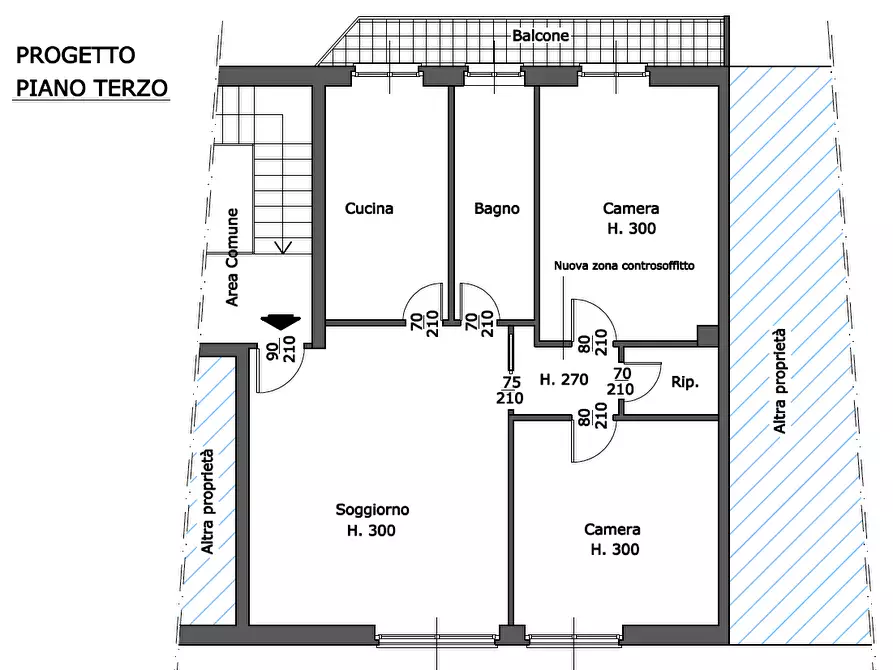Immagine 14 di Trilocale in vendita  in Via Lodovico Bertona sn a Novara