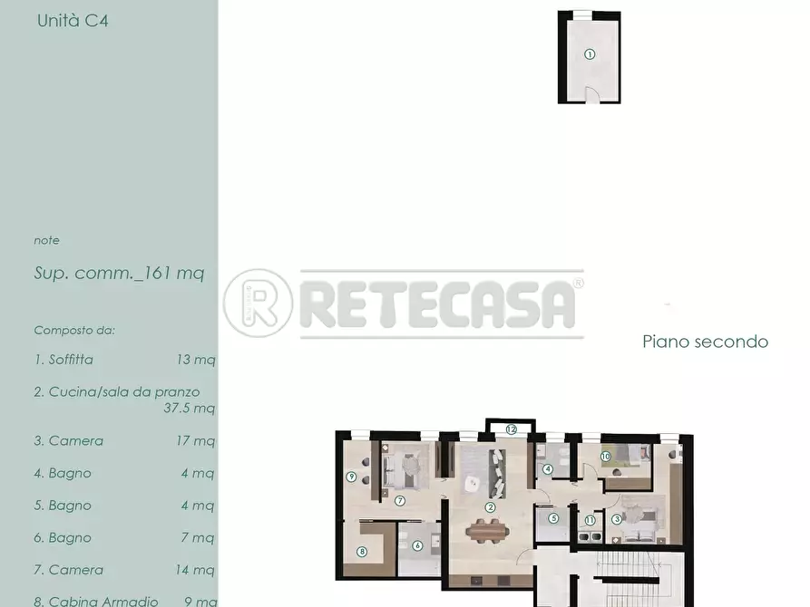 Immagine 2 di Trilocale in vendita  in Via Zuccola 37 a Bolzano Vicentino