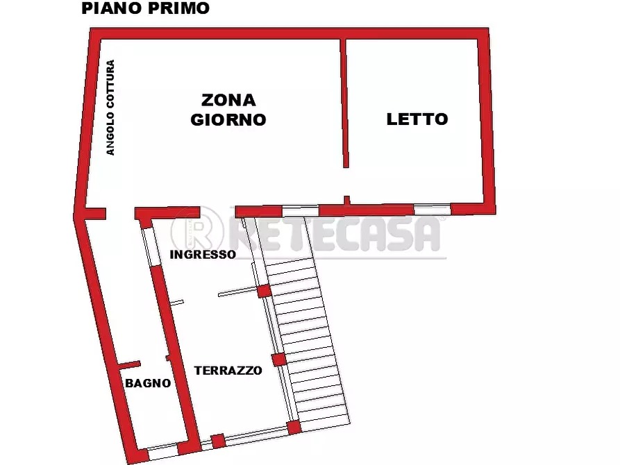 Immagine 6 di Bilocale in vendita  in Via Edmondo De Amicis 30g a Bondeno