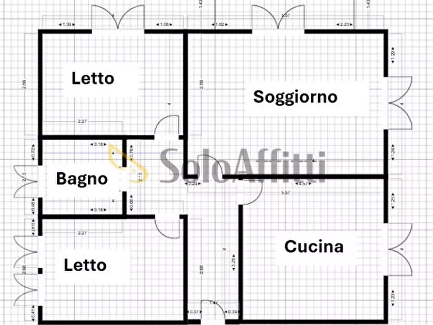Immagine 17 di Trilocale in affitto  a Medolla