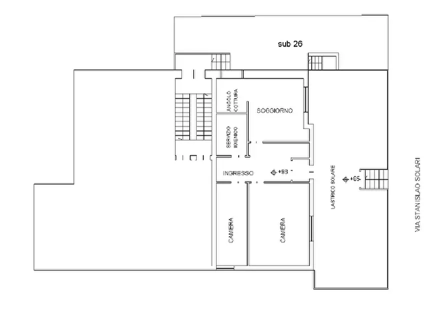 Immagine 28 di Trilocale in vendita  in via solari 25 a Parma