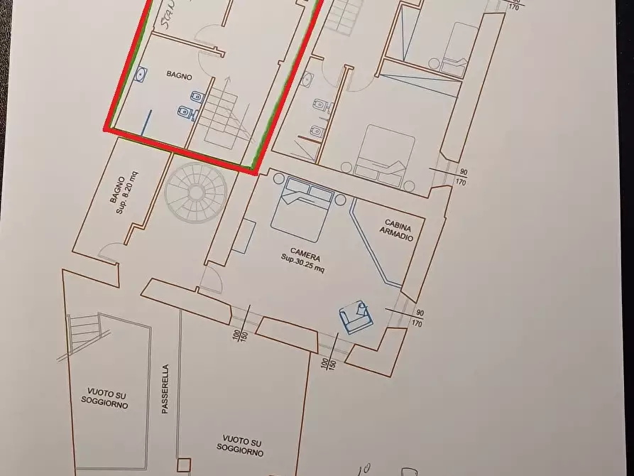 Immagine 5 di Casa semindipendente in vendita  in Strada Casatico 38 a Parma