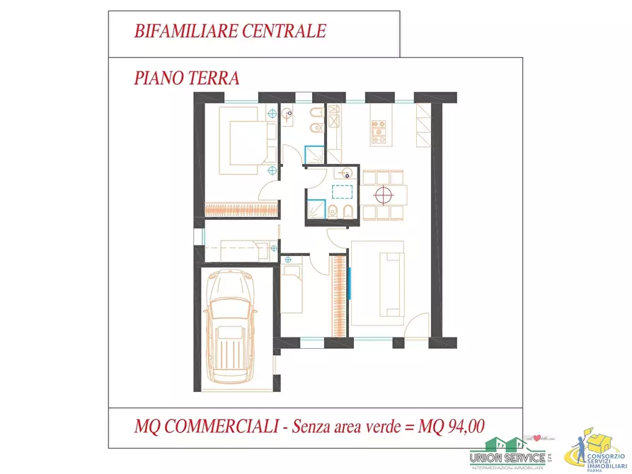 Immagine 10 di Villa in vendita  in Via Alberto Bricoli a Noceto
