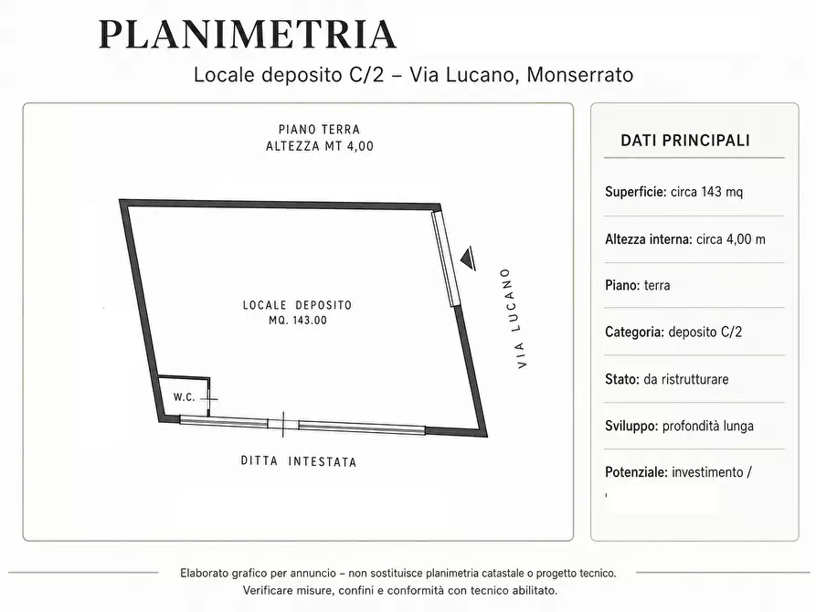 Immagine 2 di Magazzino in vendita  a Monserrato