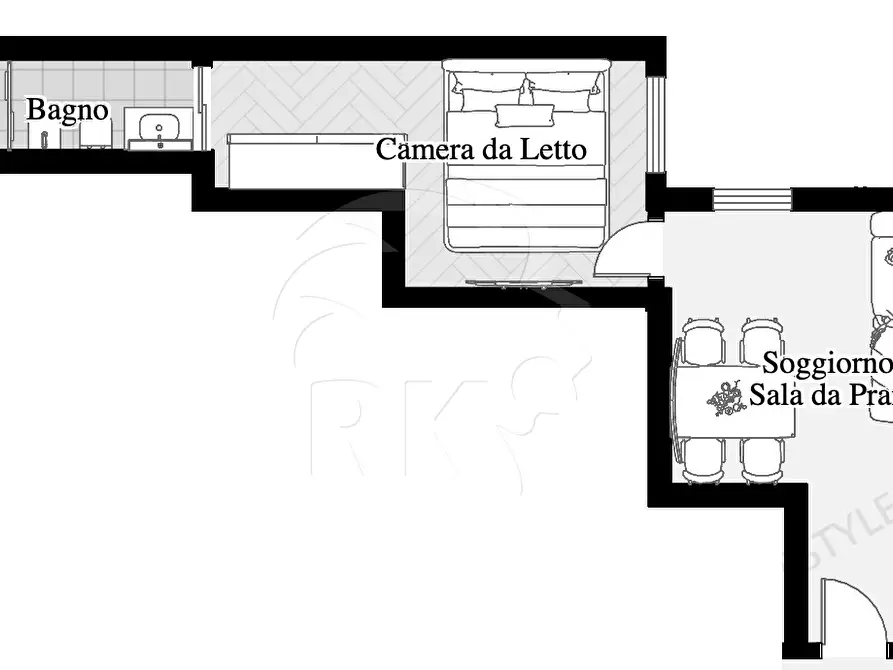 Immagine 14 di Bilocale in vendita  in Via Galliera 55 a Bologna