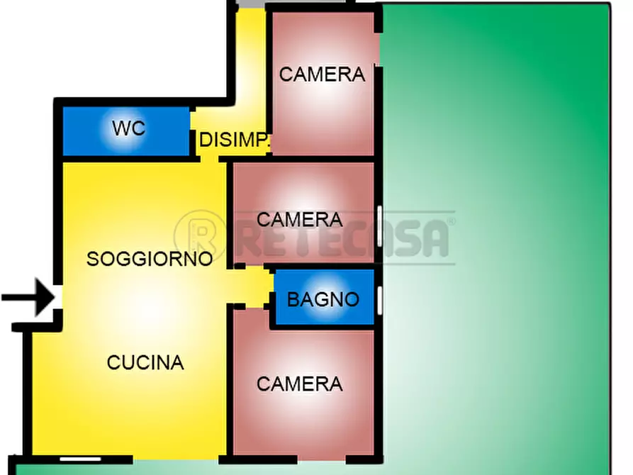 Immagine 1 di Appartamento in vendita  a Massanzago