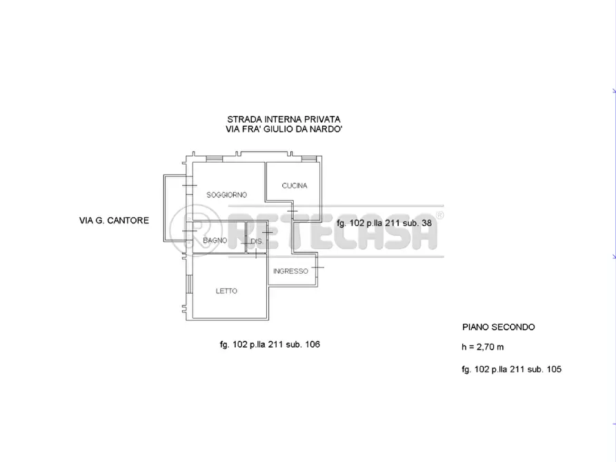 Immagine 4 di Trilocale in vendita  in Via Generale Cantore 11/A a Nardo'