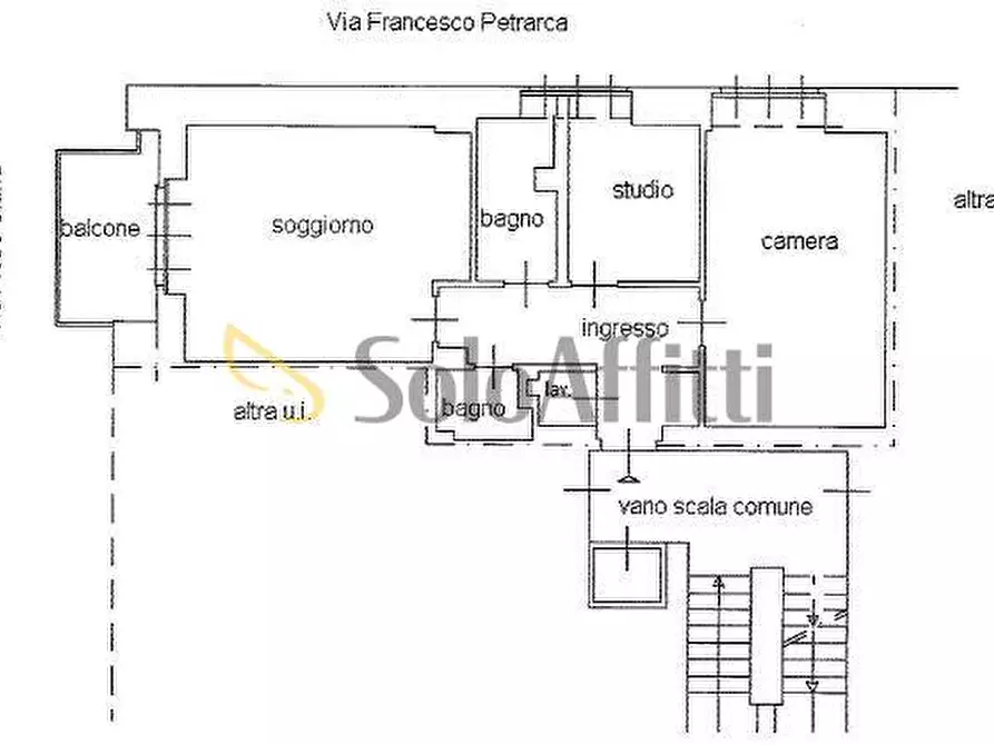 Immagine 19 di Trilocale in affitto  in Via Francesco Petrarca 28 a Torino