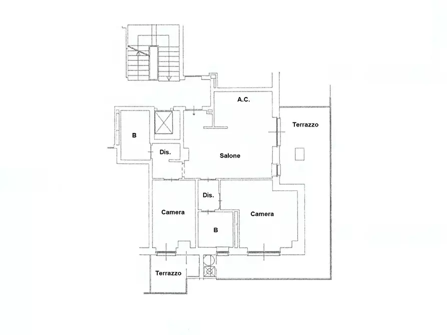 Immagine 49 di Trilocale in affitto  in Via del Castello a Roma