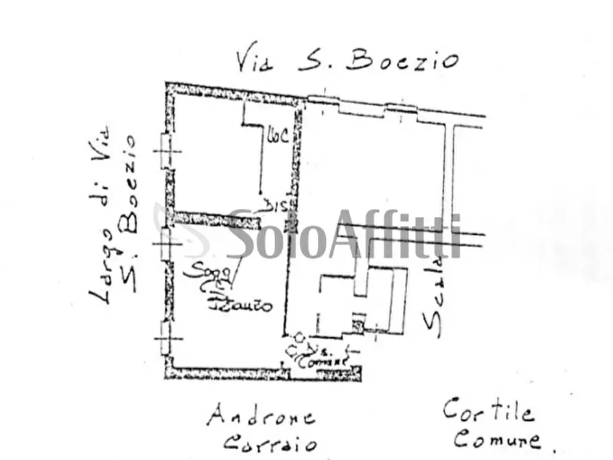 Immagine 13 di Bilocale in affitto  in Via San Severino Boezio a Pavia