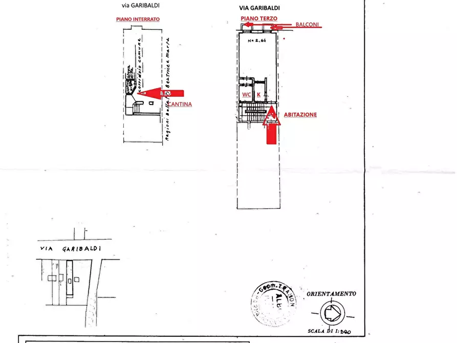 Immagine 1 di Loft/Open space in vendita  in Strada Garibaldi a Parma