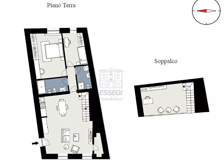 Immagine 1 di Appartamento in vendita  in Piazza della Colonna Mozza a Lucca