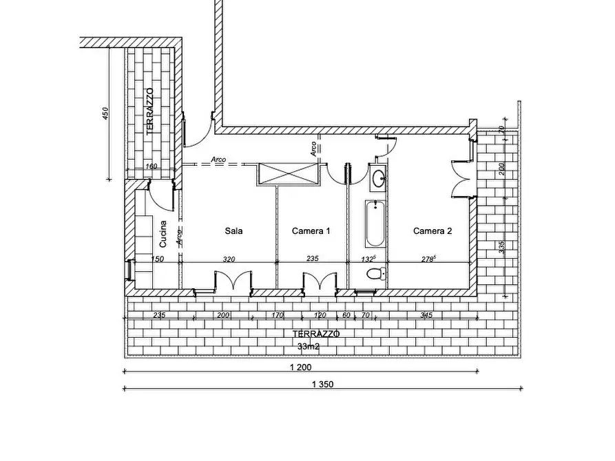 Immagine 19 di Quadrilocale in vendita  a Carrara