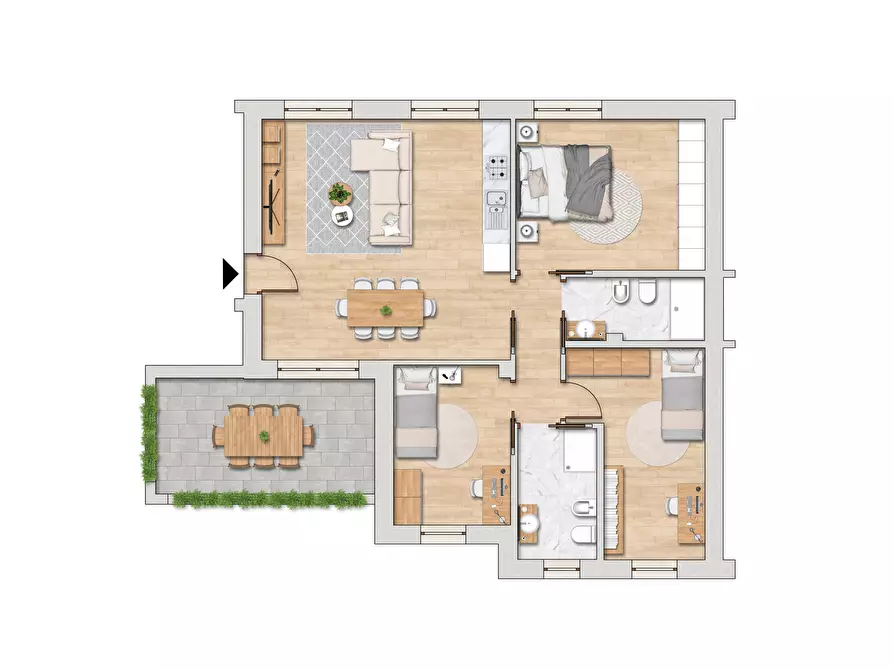 Immagine 2 di Appartamento in vendita  in Via Calzolara a Valsamoggia