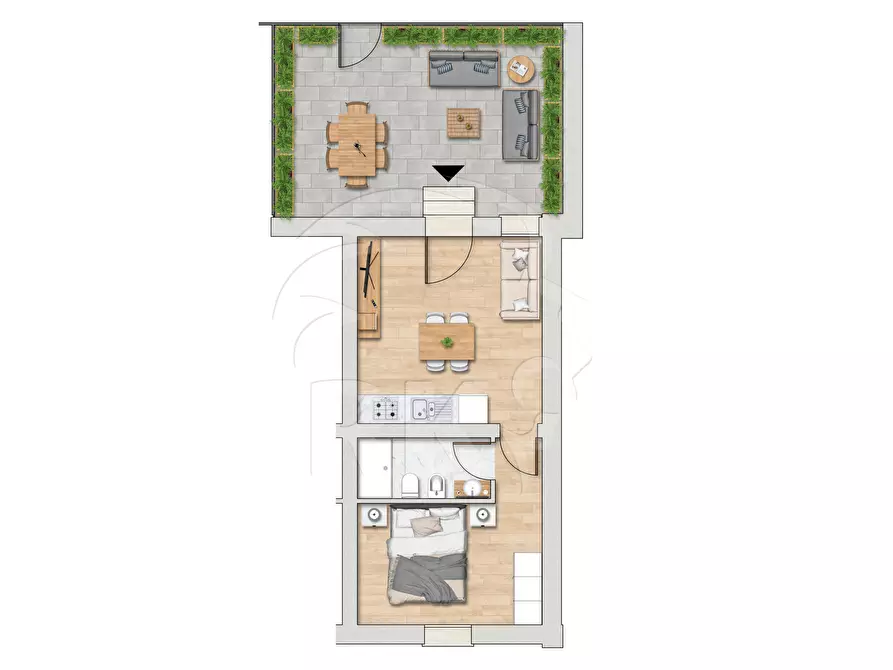 Immagine 12 di Bilocale in vendita  in Via del Greto 1 a Bologna