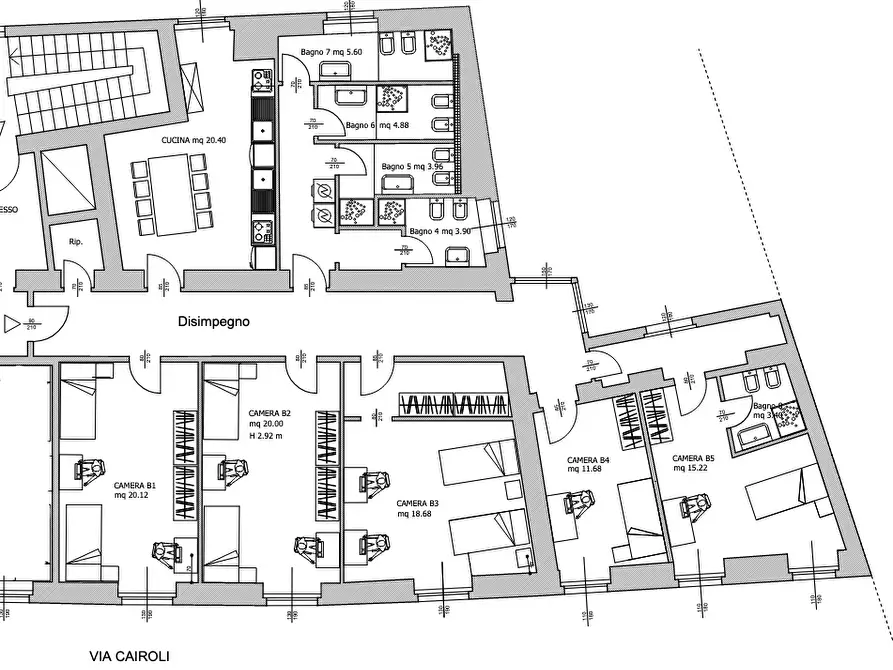 Immagine 28 di Stanza singola in affitto  in Via Benedetto Cairoli 4 a Novara