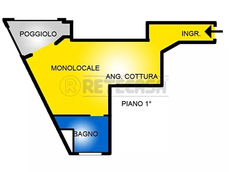 Immagine 19 di Monolocale in affitto  in Via Cengio 29 a Vicenza