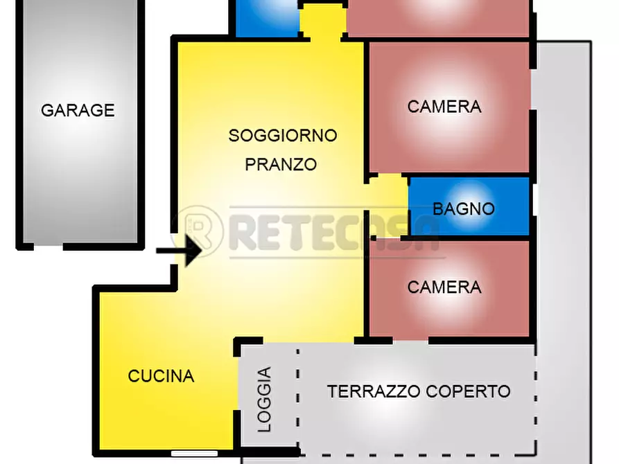 Immagine 1 di Trilocale in vendita  a Noale