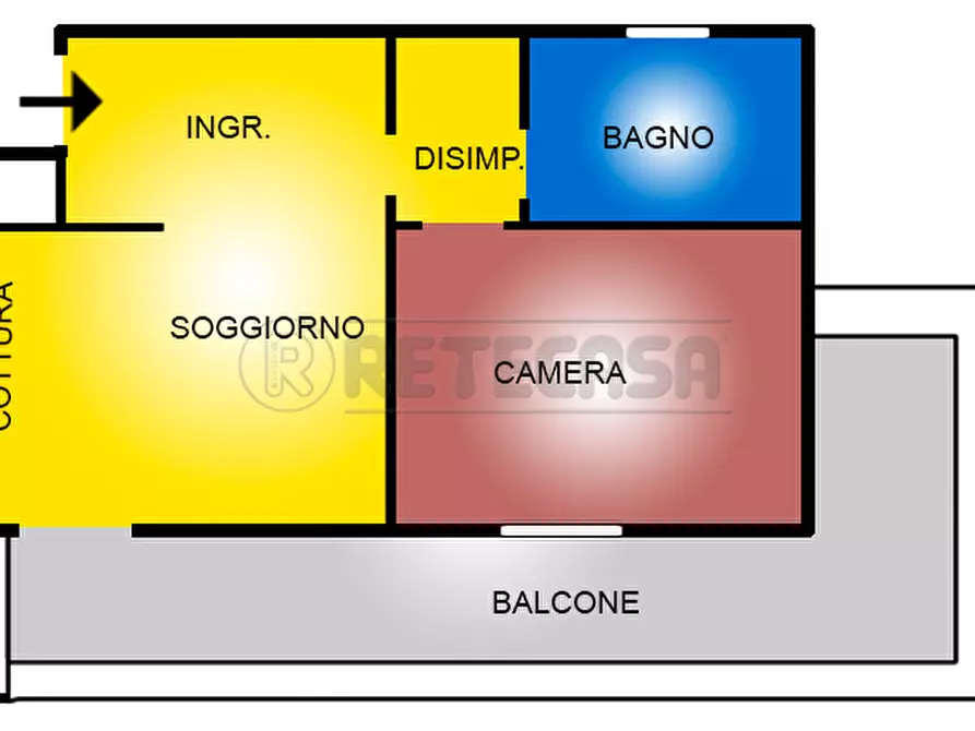 Immagine 23 di Bilocale in vendita  a Pescara