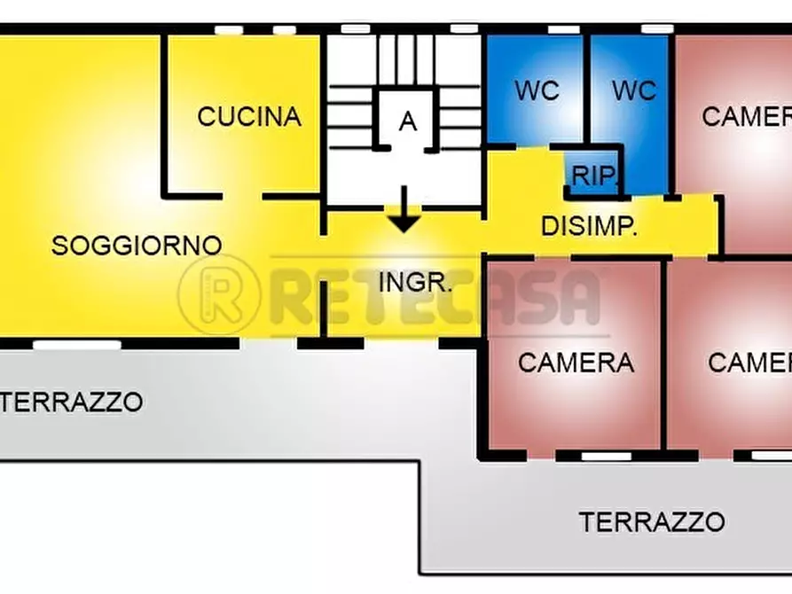 Immagine 40 di Attico in affitto  in Via Cimone 9 a Vicenza