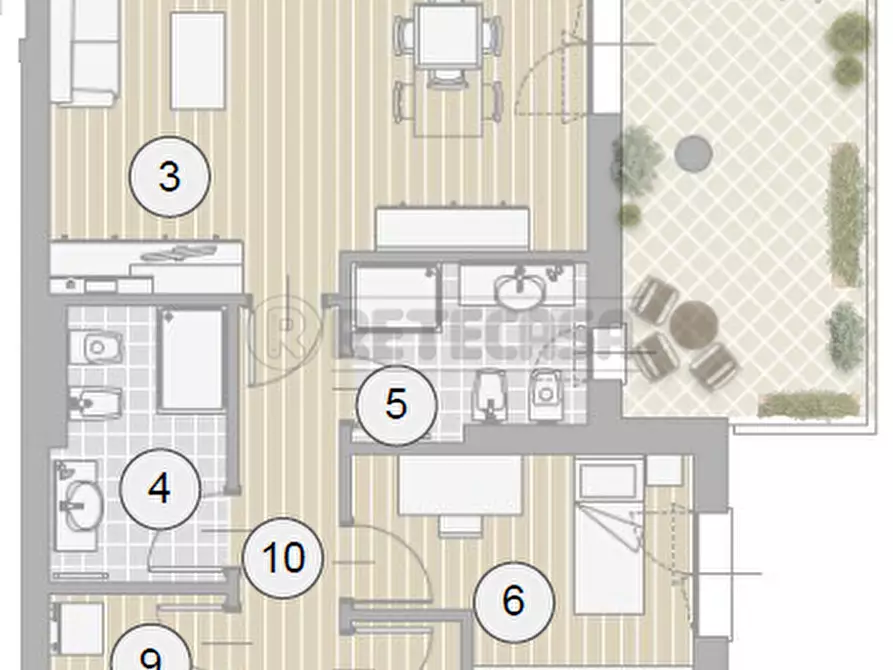 Immagine 23 di Trilocale in vendita  in Viale Mercato Nuovo 56 a Vicenza