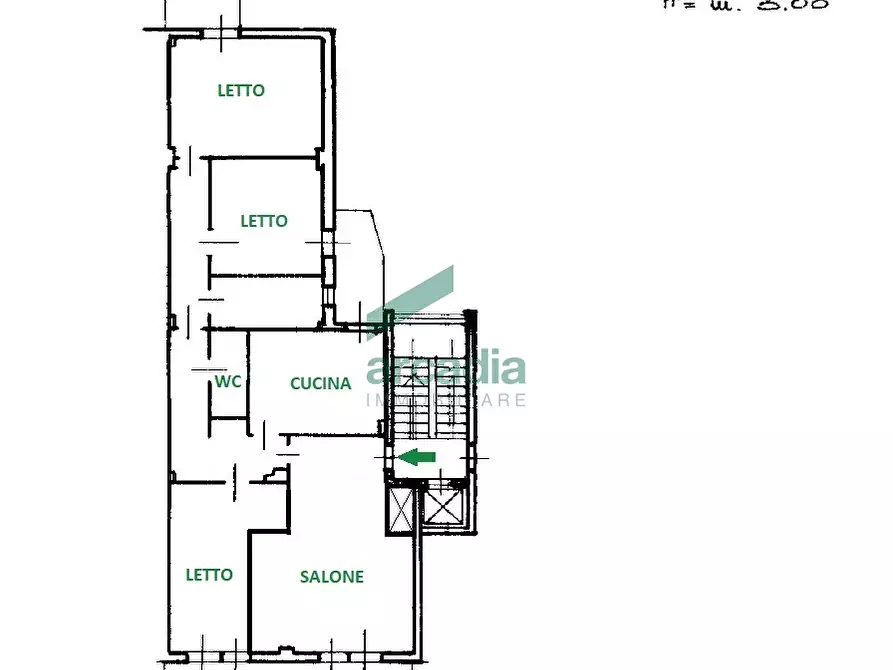 Immagine 20 di Quadrilocale in vendita  in Corso Italia 119 a Bari