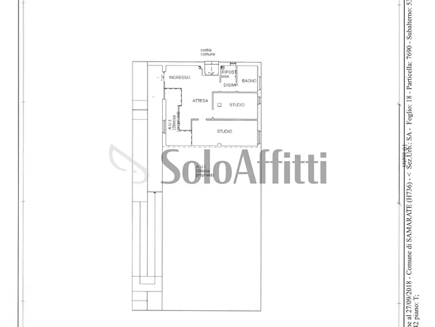 Immagine 11 di Locale commerciale in affitto  in Via Contardo Ferrini 42 a Samarate