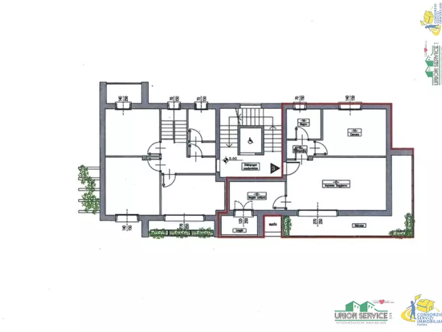 Immagine 51 di Bilocale in affitto  in Via Cassio Parmense 5 a Parma
