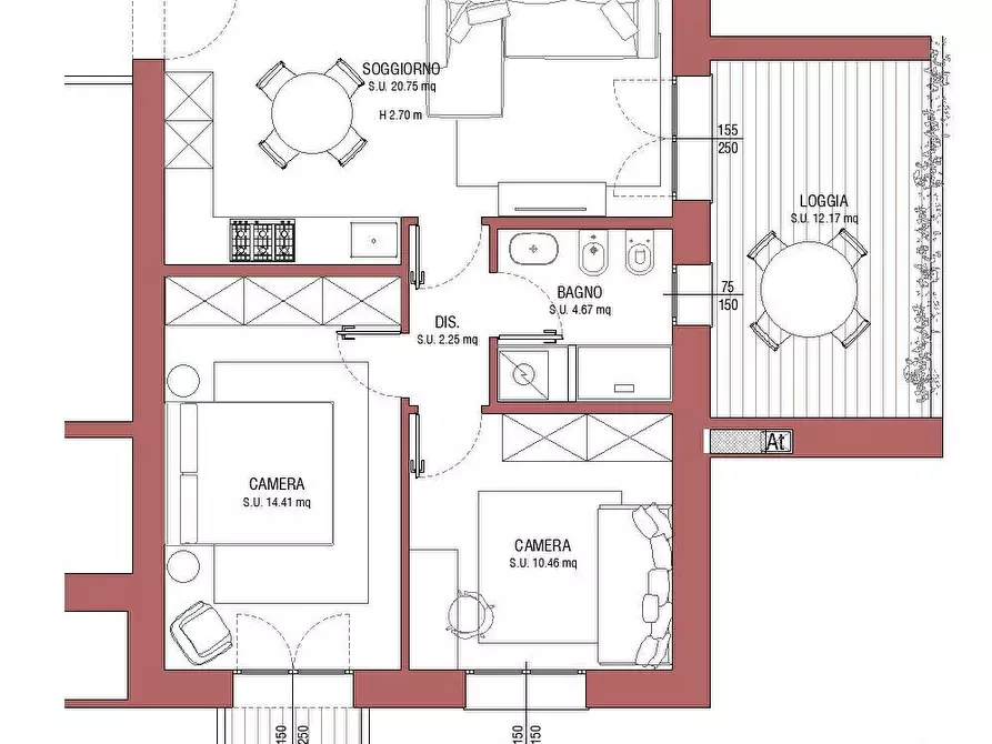 Immagine 1 di Trilocale in vendita  in Via Nicola Calipari a Parma