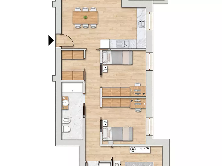 Immagine 3 di Appartamento in vendita  in Via Calzolara a Valsamoggia