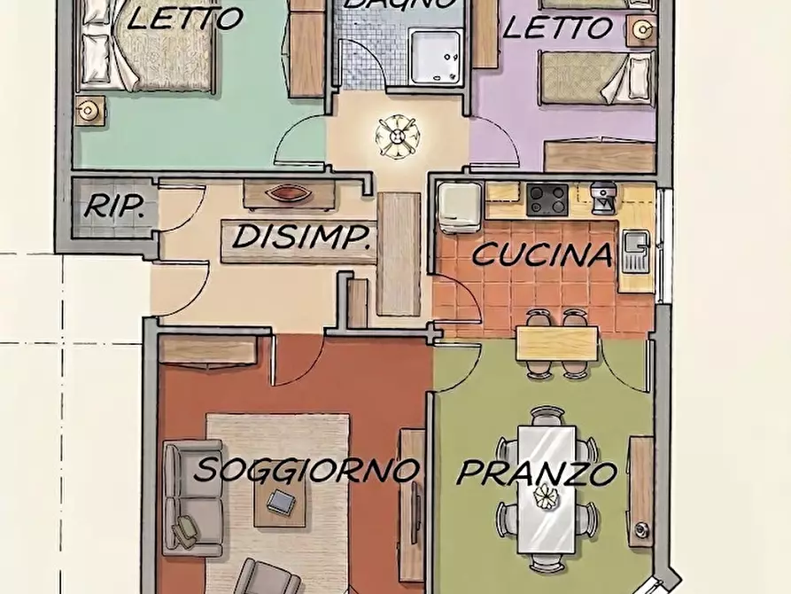 Immagine 3 di Appartamento in vendita  in Viale della Costituzione 6 a Valsamoggia