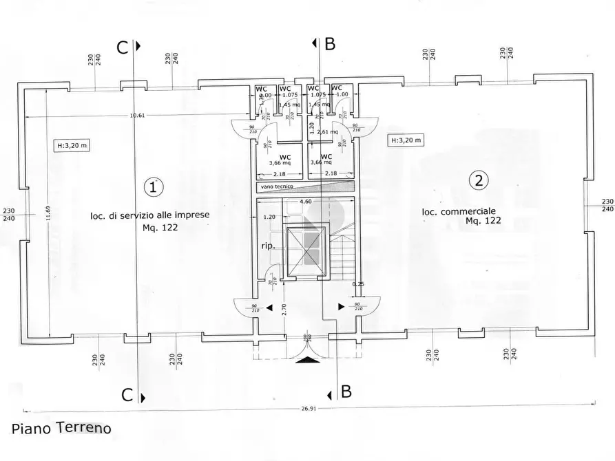 Immagine 15 di Ufficio in vendita  in Via delle Cateratte 105 a Livorno