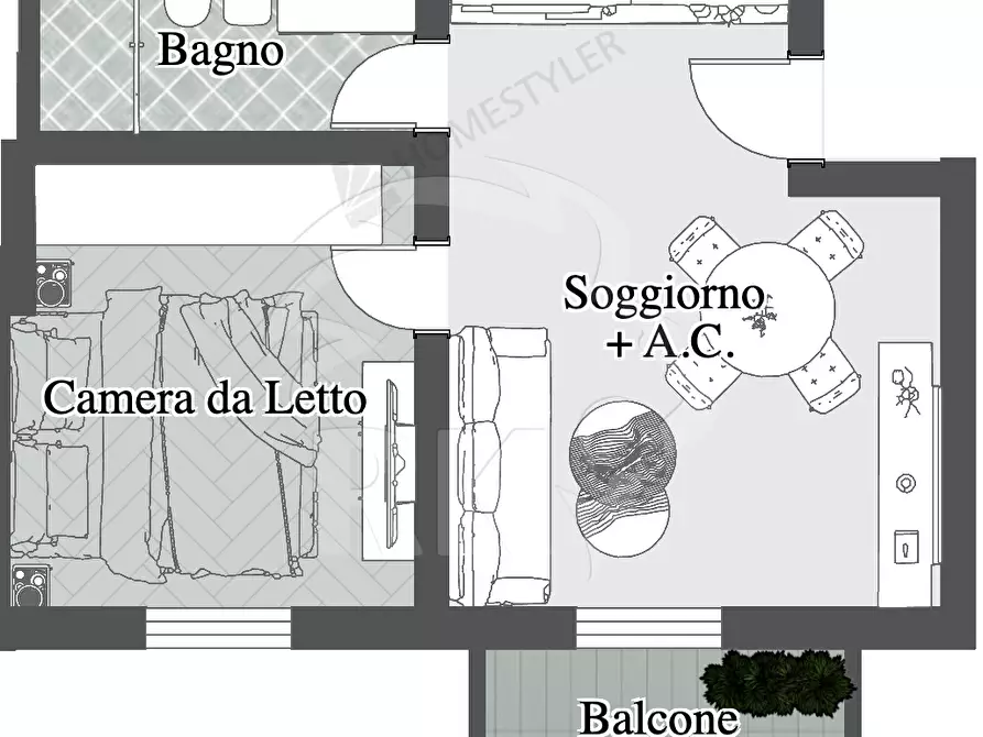 Immagine 15 di Bilocale in vendita  in Via Galliera 55 a Bologna