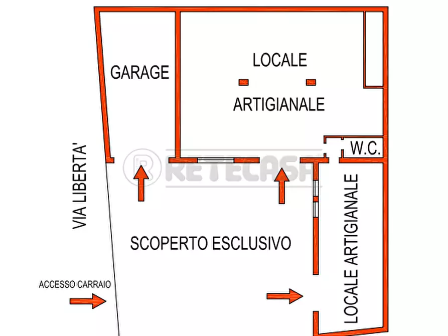 Immagine 2 di Laboratorio in vendita  a Bondeno