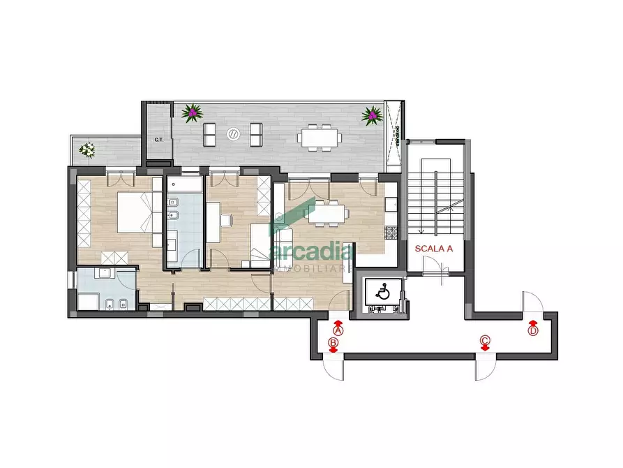 Immagine 33 di Trilocale in vendita  in Via Giuseppe Sangiorgi 3 a Bari