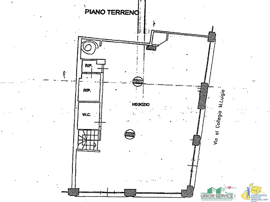 Immagine 11 di Locale commerciale in vendita  in Borgo Collegio Maria Luigia a Parma