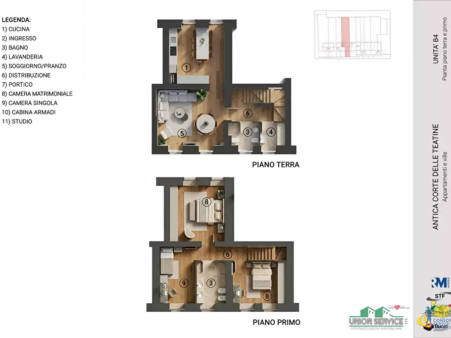 Immagine 9 di Porzione di casa in vendita  in Strada Consortile 11 a Collecchio