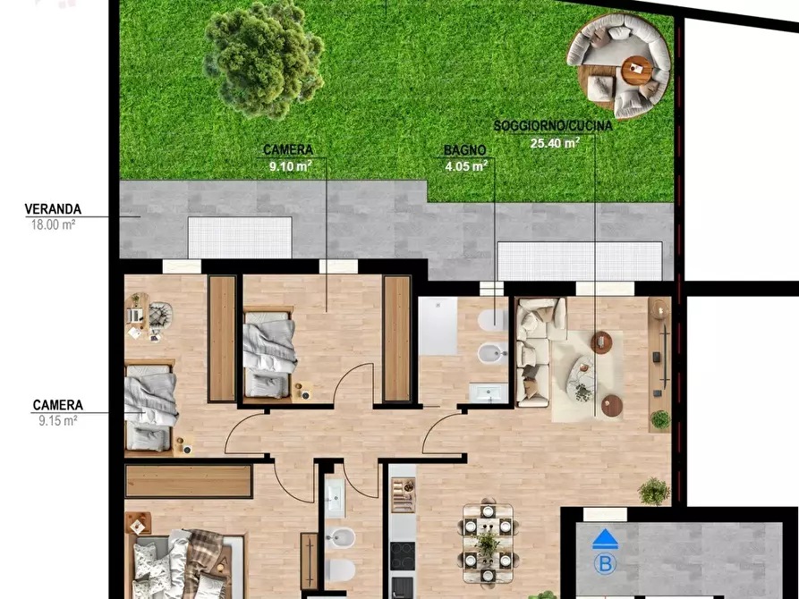 Immagine 4 di Appartamento in vendita  a Sinnai