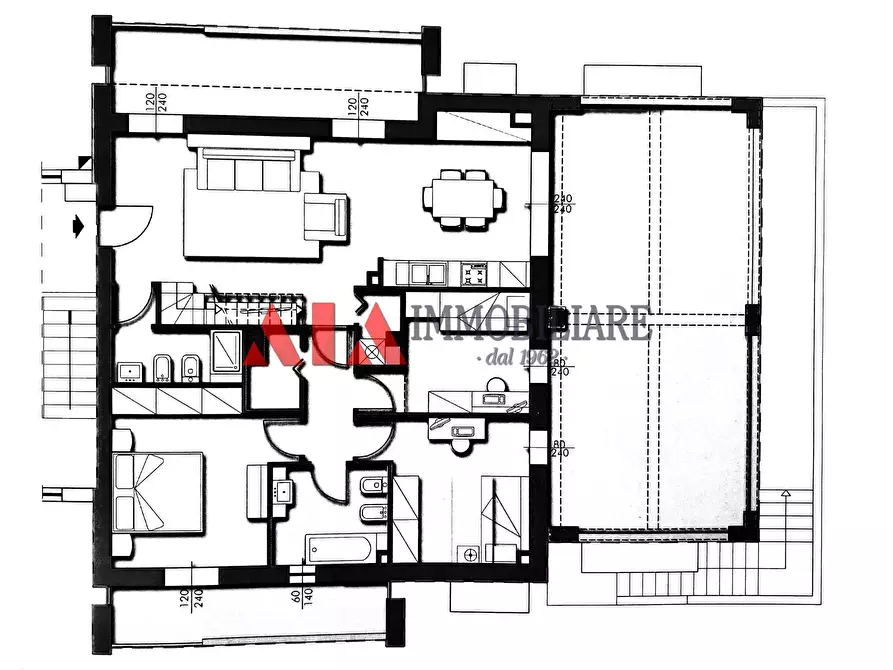 Immagine 21 di Attico in vendita  in Via Valdera Sud a Pontedera