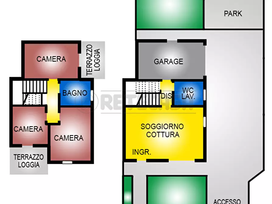 Immagine 1 di Porzione di casa in vendita  a Borgoricco