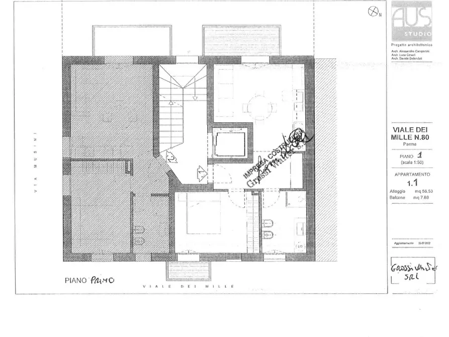 Immagine 10 di Bilocale in vendita  in viale dei mille 80 a Parma