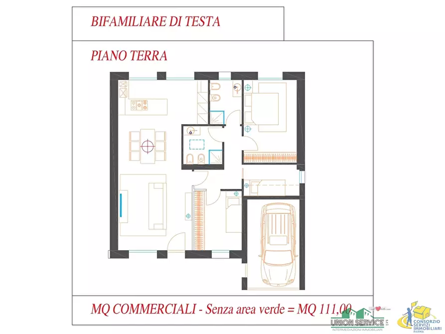 Immagine 9 di Villa in vendita  in Via Alberto Bricoli a Noceto