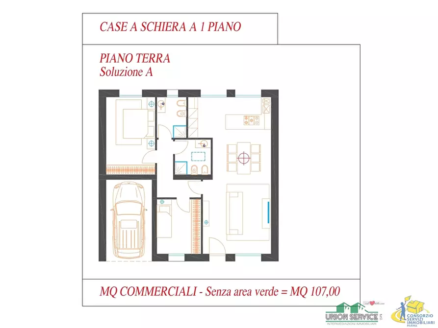 Immagine 11 di Villa in vendita  in Via Alberto Bricoli a Noceto