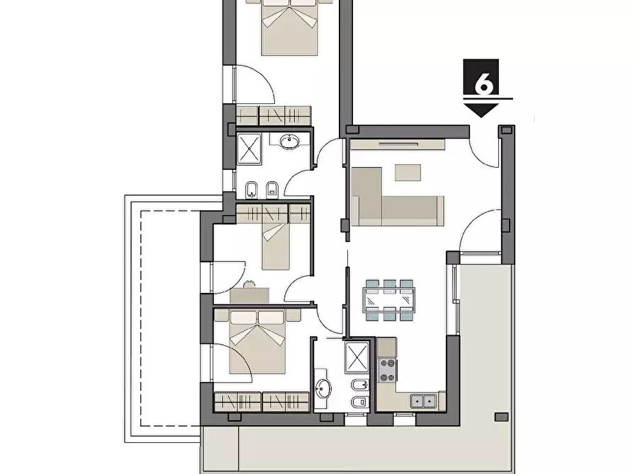 Immagine 27 di Appartamento in vendita  in Via dalla Chiesa Carlo Alberto a Valsamoggia