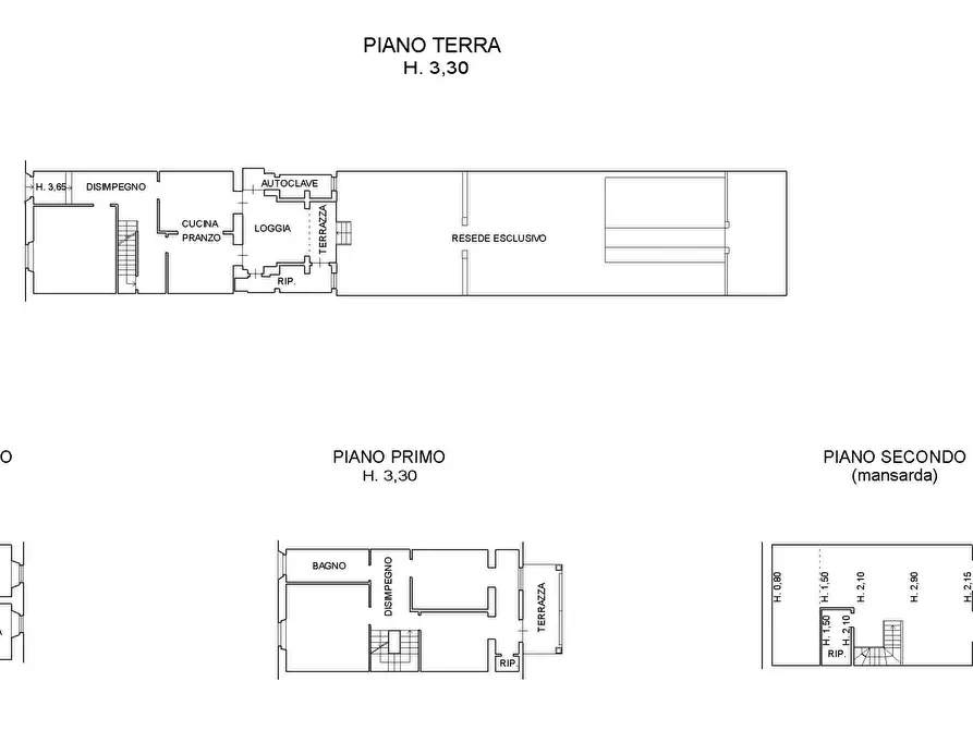 Immagine 1 di Terratetto in vendita  in via toselli a Firenze