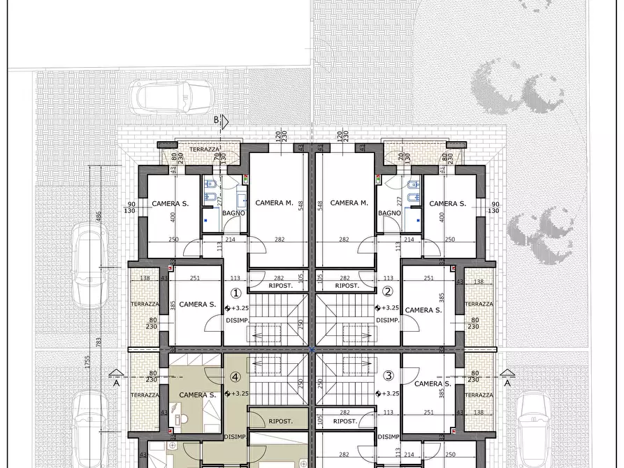 Immagine 8 di Villetta a schiera in vendita  in Via del Pino a Pontedera