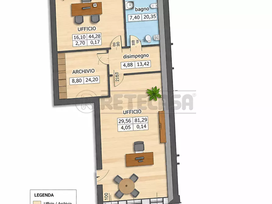 Immagine 1 di Ufficio in affitto  in Via Pola a Torri Di Quartesolo